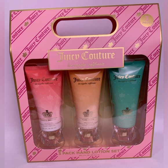 Juicy Couture Other - Juicy Couture Hand Lotion Set - peach, nectar & ocean